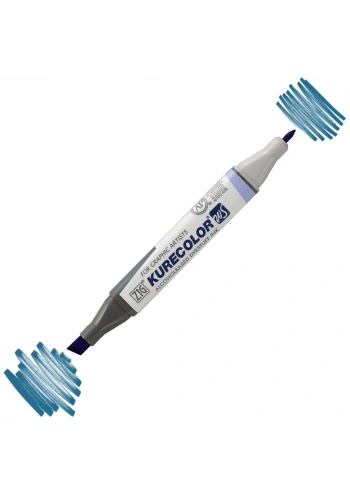 Zig Kurecolor Twin S Grafik Çizim Marker Kalemi 339 Peacock Blue