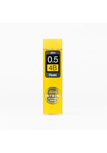 Pentel Ain Stein Min (Mekanik Kurşun Kalem Ucu) 0.5 mm 4B 40lı Tüp