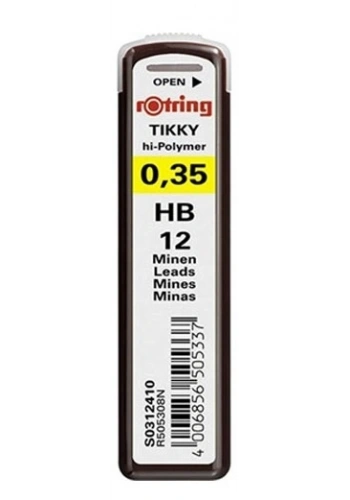 Rotring Tikky Hi-Polymer Kurşun Kalem Ucu 0.3 / 0.35 mm (HB)