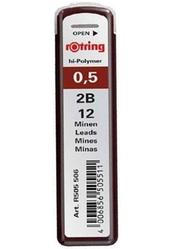 Rotring Tikky Hi-Polymer Kurşun Kalem Ucu 0.5 mm (2B)