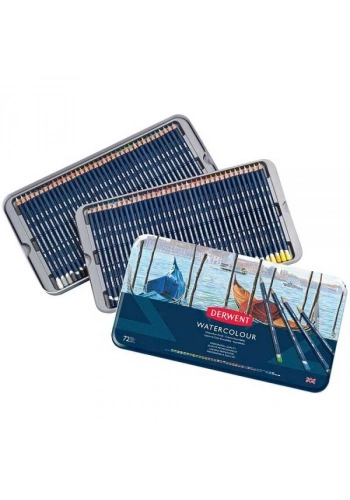 Derwent Watercolour Pencil Sulu Boya Kalemi Seti 72′li Teneke Kutu