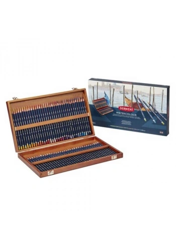 Derwent Watercolour Pencil Sulu Boya Kalemi Seti 72′li Ahşap Kutu
