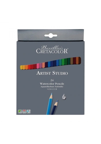 Cretacolor Artist Studio Watercolor Pencils Sulandırılabilir Boya Kalemi Seti 24 Renk