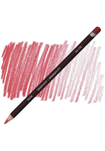 Derwent Coloursoft Pencil Yumuşak Kuruboya Kalemi C120 Red
