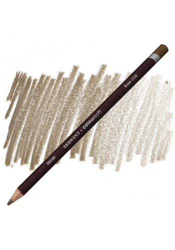 Derwent Coloursoft Pencil Yumuşak Kuruboya Kalemi C510 Brown