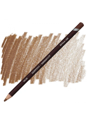 Derwent Coloursoft Pencil Yumuşak Kuruboya Kalemi C600 Mid Brown