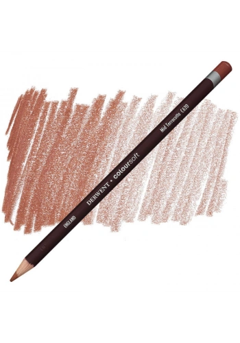 Derwent Coloursoft Pencil Yumuşak Kuruboya Kalemi C620 Mid Terracotta