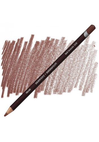 Derwent Coloursoft Pencil Yumuşak Kuruboya Kalemi C610 Dark Terracotta