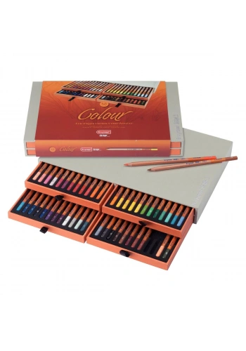 Bruynzeel - Sakura Design Kuru Boya Kalemi Seti 48li Ahşap Kutulu