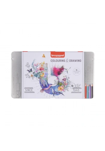 Bruynzeel Coloring & Drawing Kuru Boya Kalemi Boya ve Çizim Seti 70 Parça