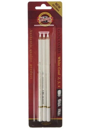 Koh-i Noor Gioconda White Coal Beyaz Kömür Füzen Kalem Seti 3lü