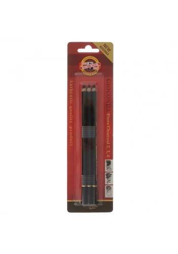 Koh-i Noor Gioconda Extra Charcoal Kömür Füzen Kalem Seti 3lü