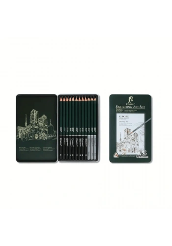 Giorgione Dereceli Kalem Karakalem Eskiz Çizim Seti (8B-2H)