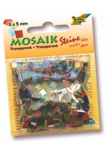 Folia Parlak Mozaik Taşı 5x5 mm. 700 Adet 20 RENK KARIŞIK