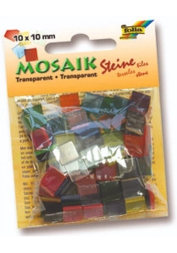 Folia Mozaik Taşı 10x10 mm. 300 Adet 10 RENK KARIŞIK