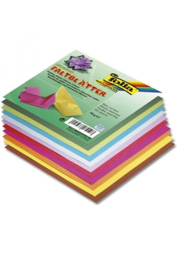 Folia Origami Kağıdı 20x20 cm. 10 Renk 500 Adet