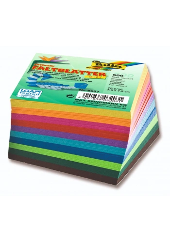 Folia Origami Kağıdı 7.5x7.5 cm. 10 Renk 500 Adet