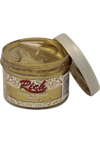 Rich Titanium Metalik Rölyef Pasta 160 cc. 5512 BEYAZ ALTIN