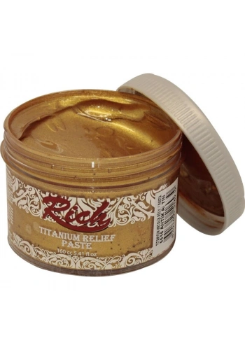 Rich Titanium Metalik Rölyef Pasta 160 cc. 5516 ANTİK ALTIN
