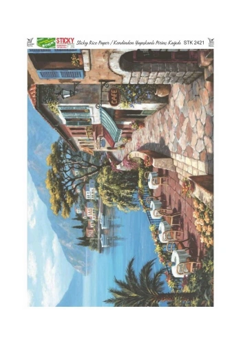 Rich Sticky Kendinden Yapışkanlı Pirinç Dekopaj Kağıdı 29x42 cm. 2421