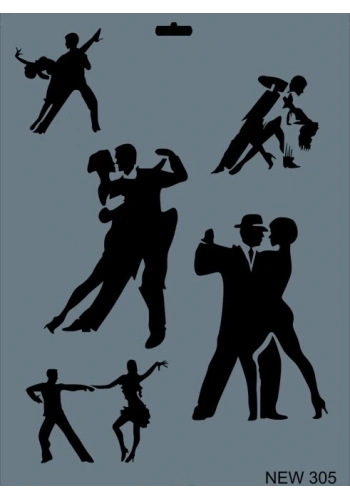 Rich Stencil Boyama Şablonu 25x35 cm. NEW-305