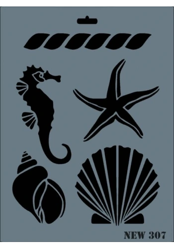 Rich Stencil Boyama Şablonu 25x35 cm. NEW-307