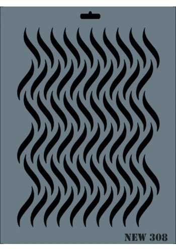 Rich Stencil Boyama Şablonu 25x35 cm. NEW-308