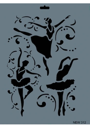 Rich Stencil Boyama Şablonu 25x35 cm. NEW-312