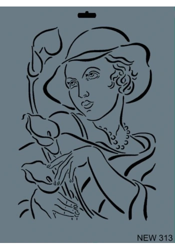 Rich Stencil Boyama Şablonu 25x35 cm. NEW-313