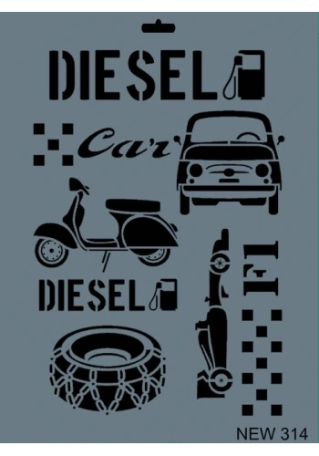 Rich Stencil Boyama Şablonu 25x35 cm. NEW-314