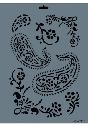 Rich Stencil Boyama Şablonu 25x35 cm. NEW-316