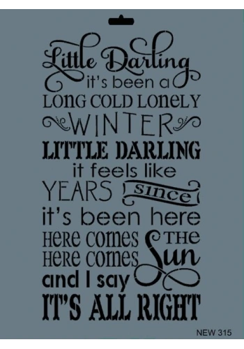 Rich Stencil Boyama Şablonu 25x35 cm. NEW-315