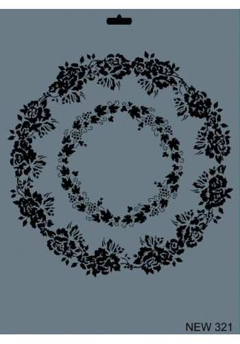 Rich Stencil Boyama Şablonu 25x35 cm. NEW-321