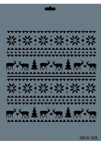 Rich Stencil Boyama Şablonu 25x35 cm. NEW-328