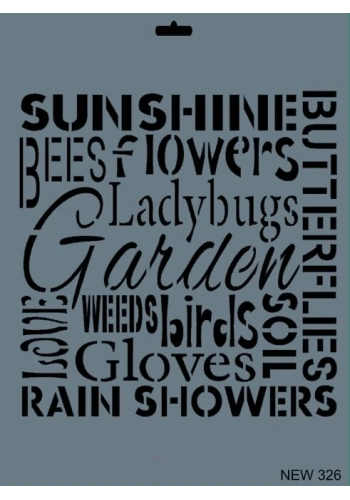 Rich Stencil Boyama Şablonu 25x35 cm. NEW-326