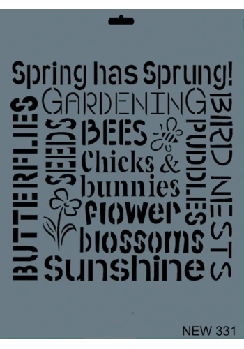 Rich Stencil Boyama Şablonu 25x35 cm. NEW-331