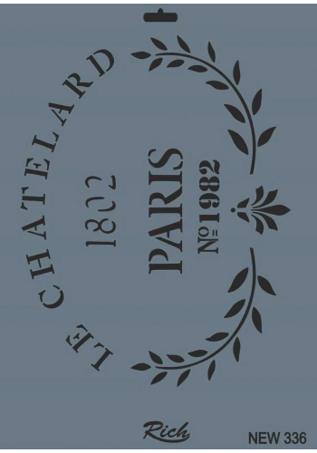 Rich Stencil Boyama Şablonu 25x35 cm. NEW-336