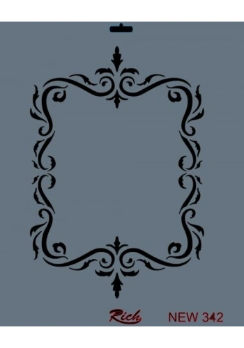Rich Stencil Boyama Şablonu 25x35 cm. NEW-342