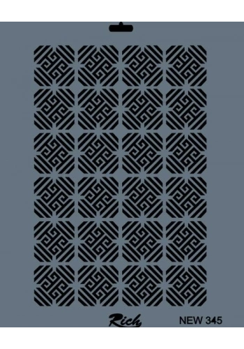 Rich Stencil Boyama Şablonu 25x35 cm. NEW-345