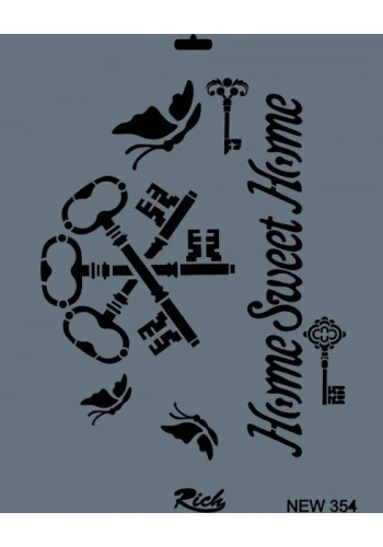 Rich Stencil Boyama Şablonu 25x35 cm. NEW-354