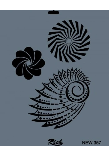 Rich Stencil Boyama Şablonu 25x35 cm. NEW-357