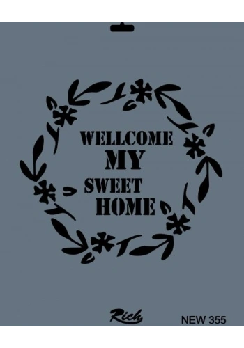 Rich Stencil Boyama Şablonu 25x35 cm. NEW-355