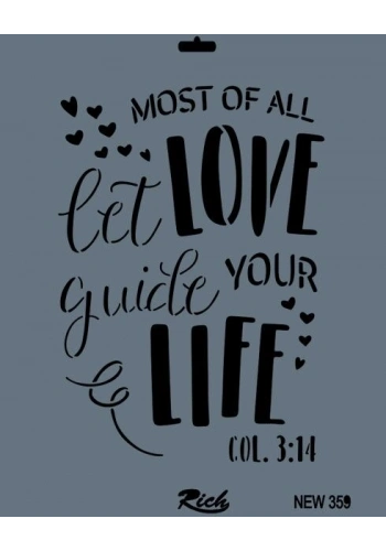 Rich Stencil Boyama Şablonu 25x35 cm. NEW-359