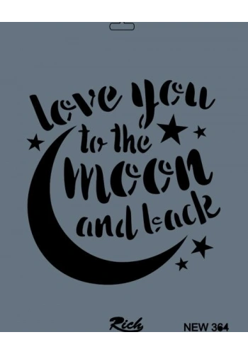 Rich Stencil Boyama Şablonu 25x35 cm. NEW-364