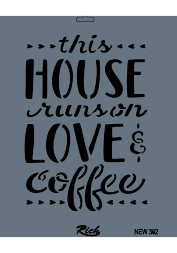 Rich Stencil Boyama Şablonu 25x35 cm. NEW-362