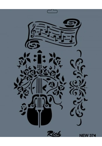 Rich Stencil Boyama Şablonu 25x35 cm. NEW-374