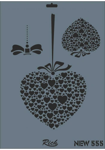 Rich Stencil Boyama Şablonu 25x35 cm. NEW-555