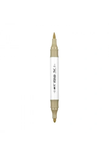 Rich Art-X Acrylic Duo Marker Çift Uçlu Su Bazlı Boyama Markörü No:203 Taş Rengi