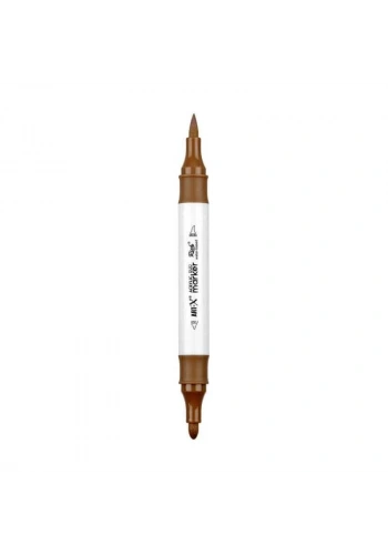 Rich Art-X Acrylic Duo Marker Çift Uçlu Su Bazlı Boyama Markörü No:208 Kahverengi