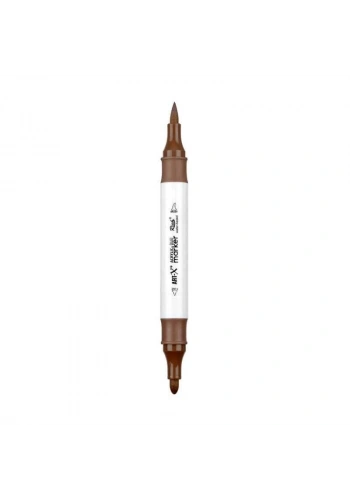 Rich Art-X Acrylic Duo Marker Çift Uçlu Su Bazlı Boyama Markörü No:206 Sütlü Kahve